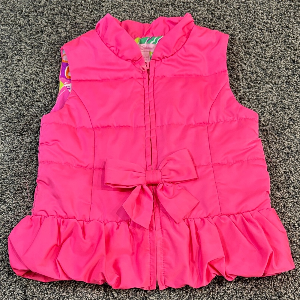 Lilly Pulitzer Pink Ruffle Vest for Kids